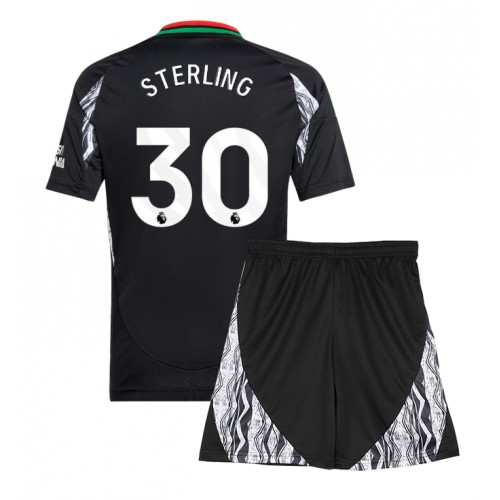 Arsenal Raheem Sterling #30 Gostujuci Dres za djecu 2024-25 Kratak Rukav (+ Kratke hlače)